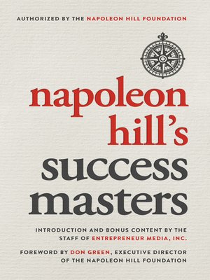 cover image of Napoleon Hill's Success Masters